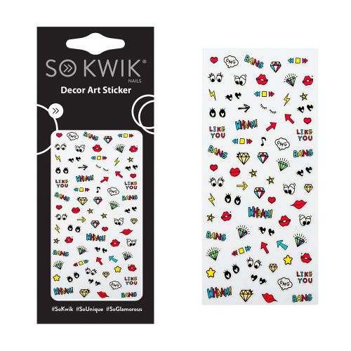 SoKwik - Ornamente Unghii - Nail Art Sticker - Cute 166