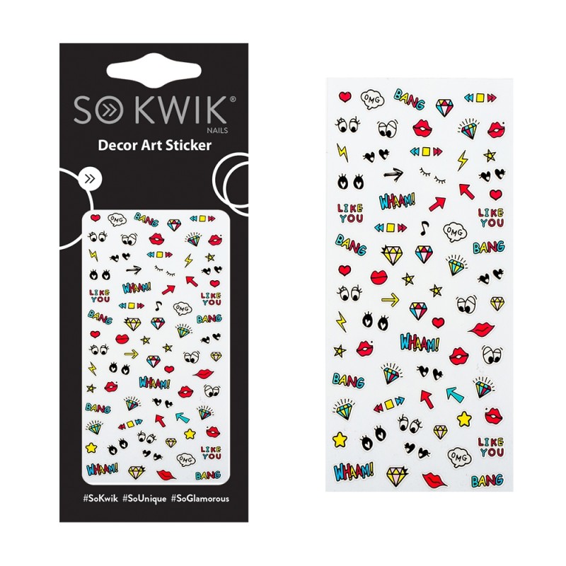SoKwik - Ornamente Unghii Nail Art Sticker Cute 166 SoKwik - Ornamente Unghii Nail Art Sticker Cute 166