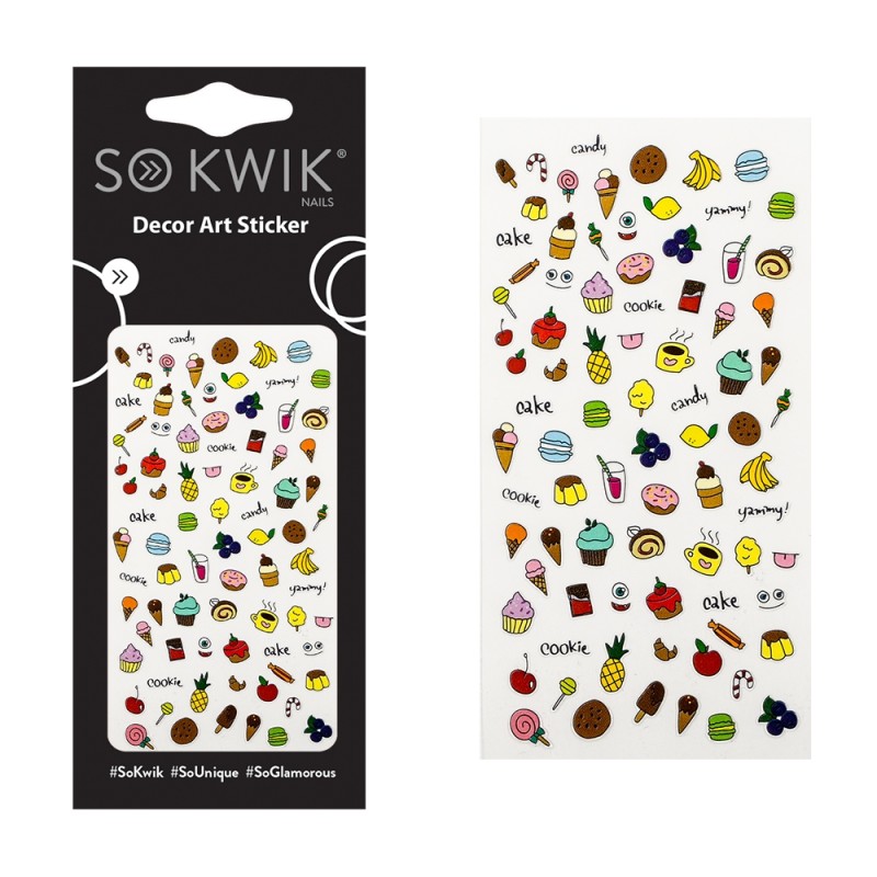 SoKwik - Ornamente Unghii - Nail Art Sticker - Cute 172