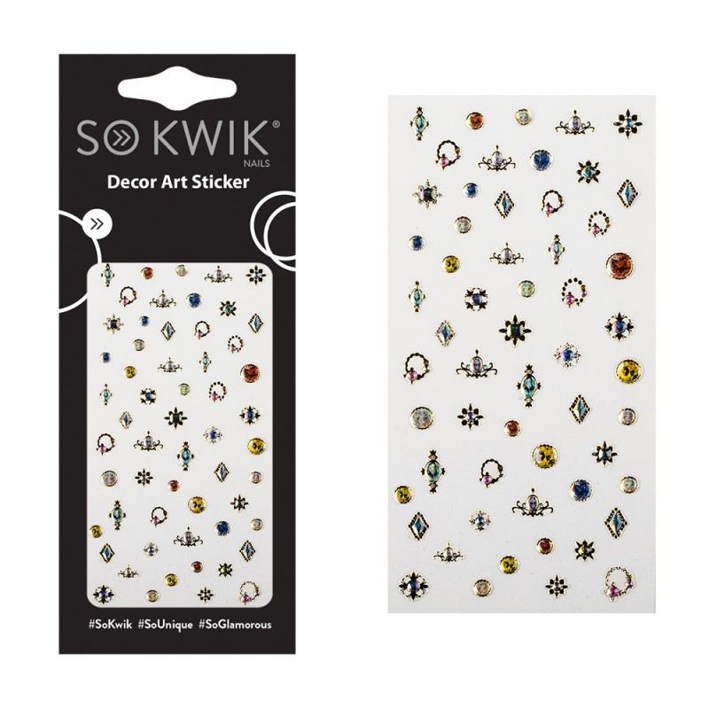 SoKwik - Ornamente Unghii - Nail Art Sticker - Jewel 174 SoKwik - Ornamente Unghii - Nail Art Sticker - Jewel 174