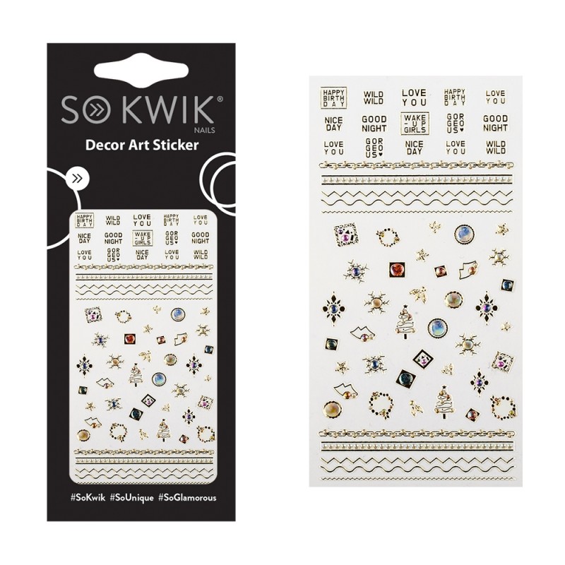 SoKwik - Ornamente Unghii Nail Art Sticker Jewel 176