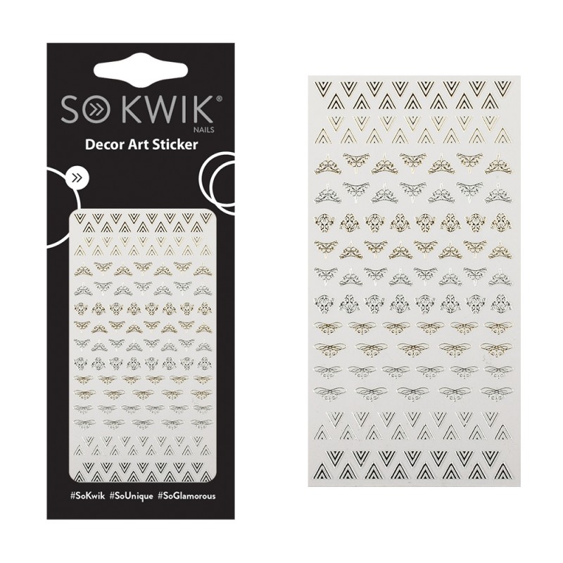 SoKwik - Ornamente Unghii - Nail Art Sticker - Rococo 18th - 184 SoKwik - Ornamente Unghii - Nail Art Sticker - Rococo 18th - 184
