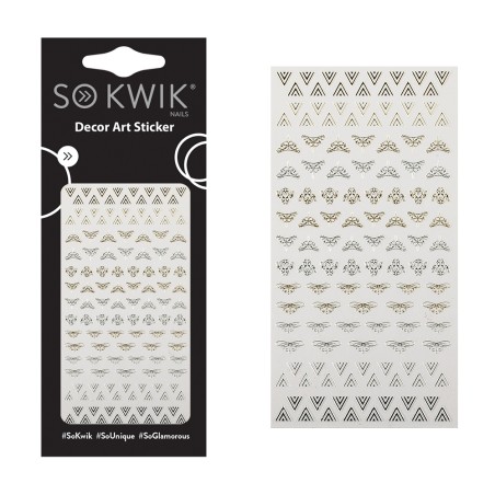 SoKwik - Ornamente Unghii - Nail Art Sticker - Rococo 18th - 184