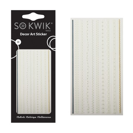 SoKwik - Ornamente Unghii - Nail Art Sticker - Lace 185