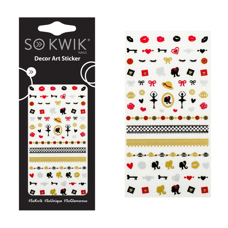 SoKwik - Ornamente Unghii - Water Free Decals 187