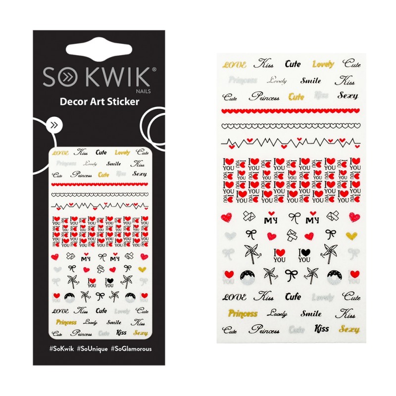 SoKwik - Ornamente Unghii Water Free Decals 190 SoKwik - Ornamente Unghii Water Free Decals 190