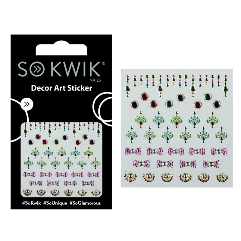 SoKwik - Ornamente Unghii - Nail Art Sticker - Vivid 200 SoKwik - Ornamente Unghii - Nail Art Sticker - Vivid 200