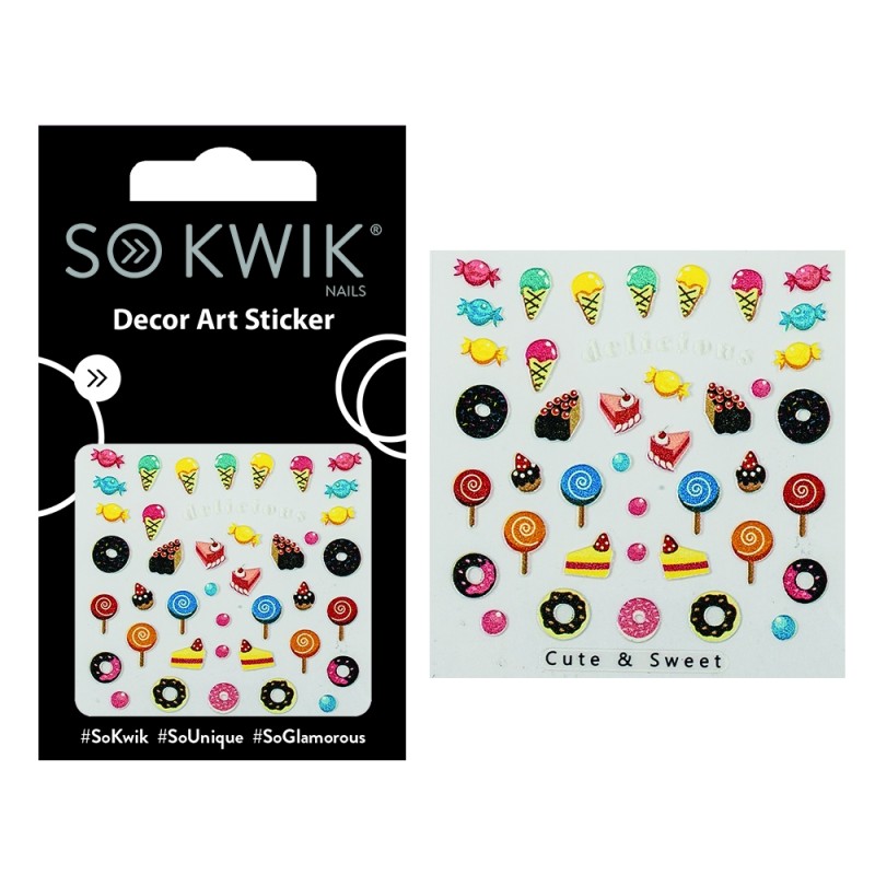 SoKwik - Ornamente Unghii - Nail Art Sticker - Cute 222