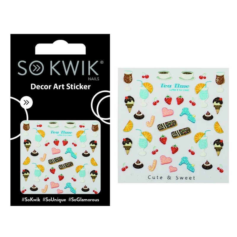 SoKwik - Ornamente Unghii Nail Art Sticker Cute 223