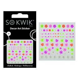 SoKwik - Ornamente Unghii - Nail Art Sticker - Neon 231