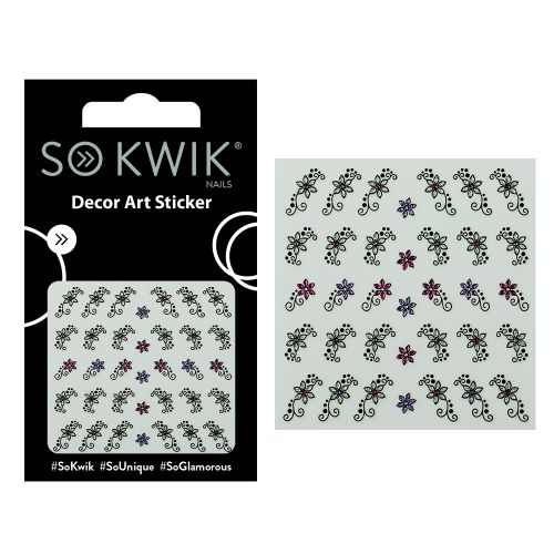 SoKwik - Ornamente Unghii - Nail Art Sticker - Flower 235