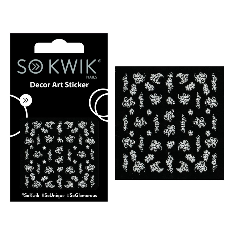 SoKwik - Ornamente Unghii - Nail Art Sticker - Flower 246 SoKwik - Ornamente Unghii - Nail Art Sticker - Flower 246