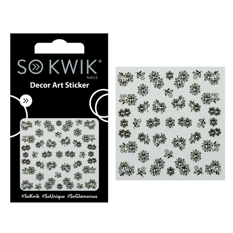 SoKwik - Ornamente Unghii - Nail Art Sticker - Flower 249 SoKwik - Ornamente Unghii - Nail Art Sticker - Flower 249