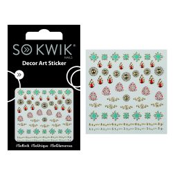 SoKwik - Ornamente Unghii - Nail Art Sticker - Flower 253