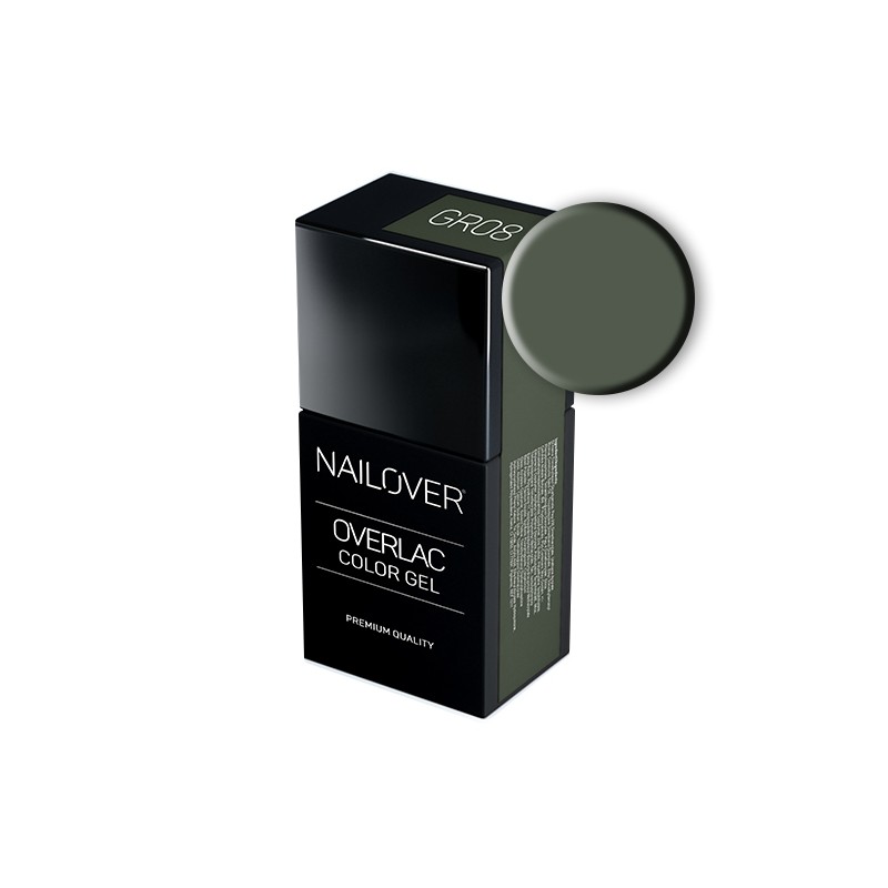 Nailover - Overlac Color Gel - GR08 (15ml) Nailover - Overlac Color Gel - GR08 (15ml)