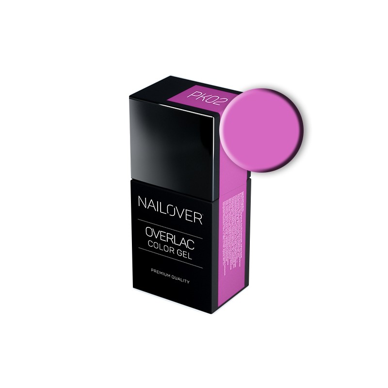 Nailover - Overlac Color Gel - PK02 (15ml) Nailover - Overlac Color Gel - PK02 (15ml)