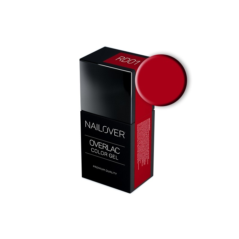 Nailover - Overlac Color Gel - RD01 (15ml) Nailover - Overlac Color Gel - RD01 (15ml)