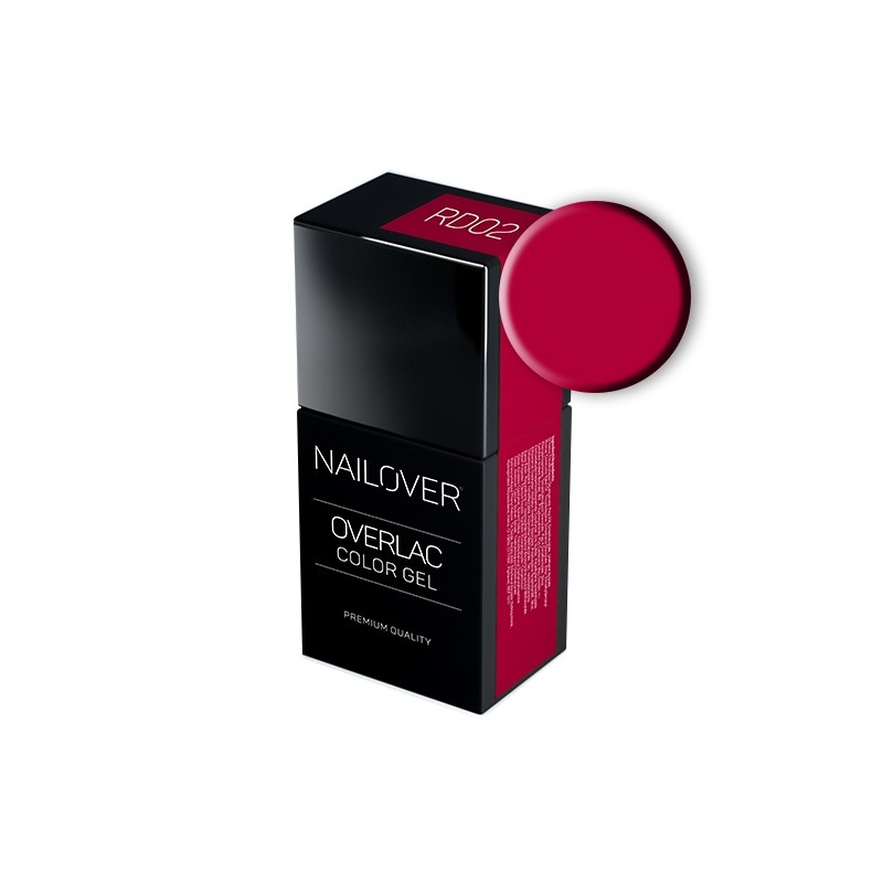 Nailover - Overlac Color Gel - RD02 (15ml) Nailover - Overlac Color Gel - RD02 (15ml)