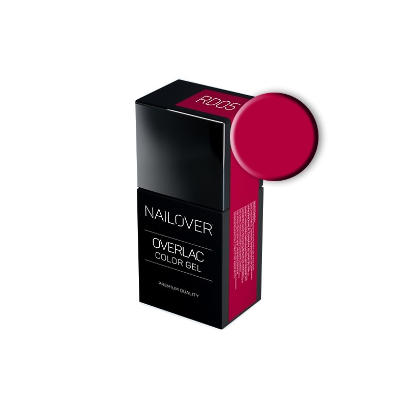 Nailover - Overlac Color Gel - RD05 (15ml) Nailover - Overlac Color Gel - RD05 (15ml)