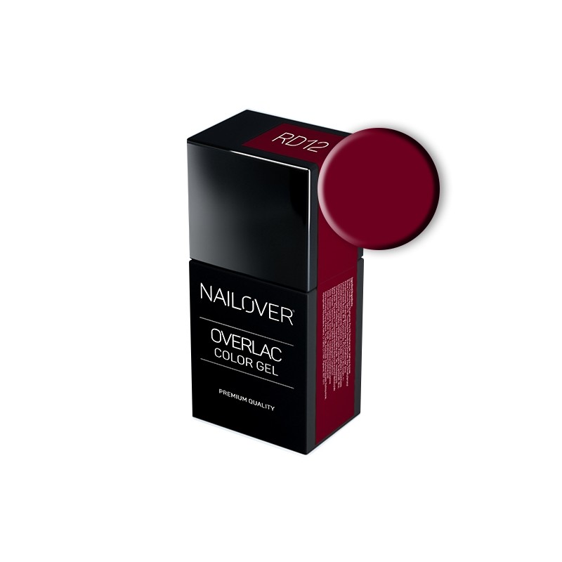 Nailover - Overlac Color Gel - RD12 (15ml) Nailover - Overlac Color Gel - RD12 (15ml)