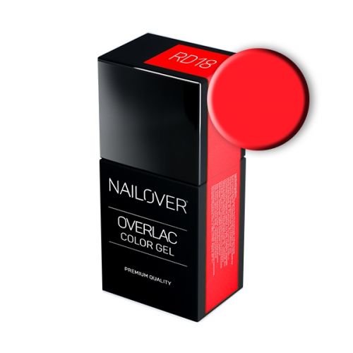 Nailover - Overlac Color Gel - RD18 (15ml)