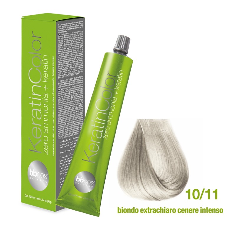 BBCOS - Vopsea de par Keratin COLOR 10/11 (Intensive Ash Very Light Blond) BBCOS - Vopsea de par Keratin COLOR 10/11 (Intensive Ash Very Light Blond)