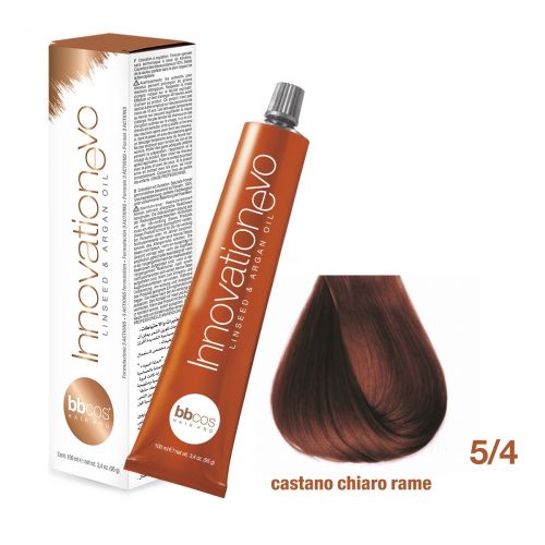 BBCOS- Vopsea de păr Innovation EVO (5/4- Castano Chiaro Rame)