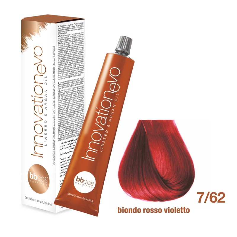 BBCOS- Vopsea de păr Innovation EVO (7/62- Biondo rosso Violetto)