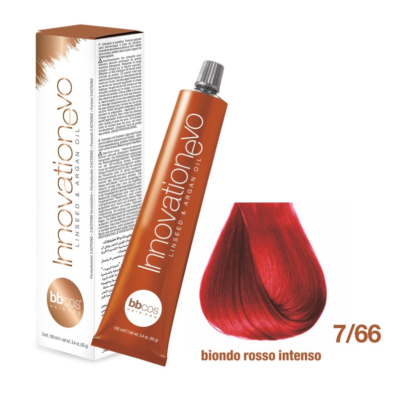 BBCOS- Vopsea de păr Innovation EVO (7/66- Biondo Rosso Intenso)