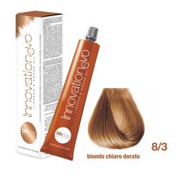BBCOS- Vopsea de păr Innovation EVO (8/3- Biondo Chiaro Dorato)