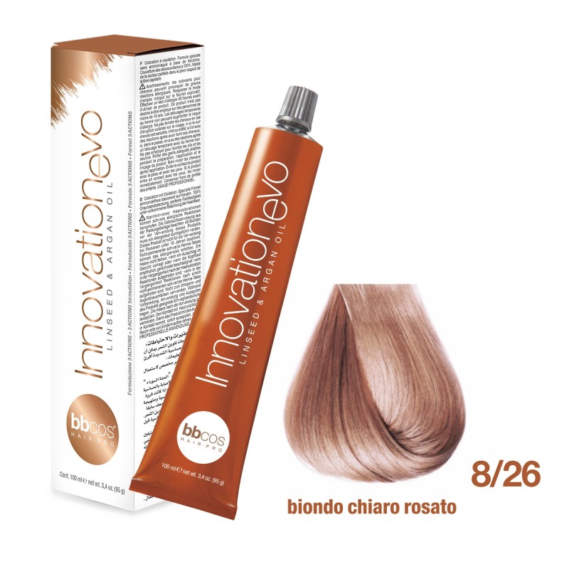 BBCOS - Vopsea de par Innovation EVO 8/26 (Rosy Light Blond)