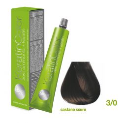 Vopsea de păr Keratin COLOR (3/0- Castano Scuro)