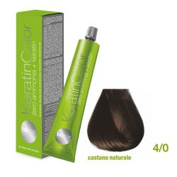 Vopsea de păr Keratin COLOR (4/0- Castano Naturale)
