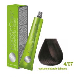 Vopsea de păr Keratin COLOR (4/07- Castano Naturale Tabacco)
