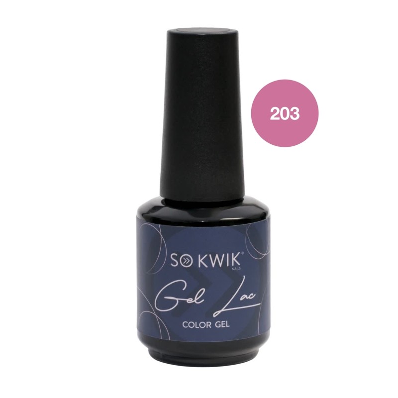 SoKwik - Oja Semipermanenta Pink Collection 203 (15 ml) TPO Free si Hema Free
