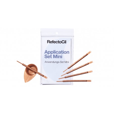 RefectoCil - Mini Set Vas si Aplicator Auriu (5buc/set)