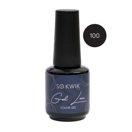 Oja Semipermanenta pentru unghii Black&White Collection Negru Intens 100 (15 ml)