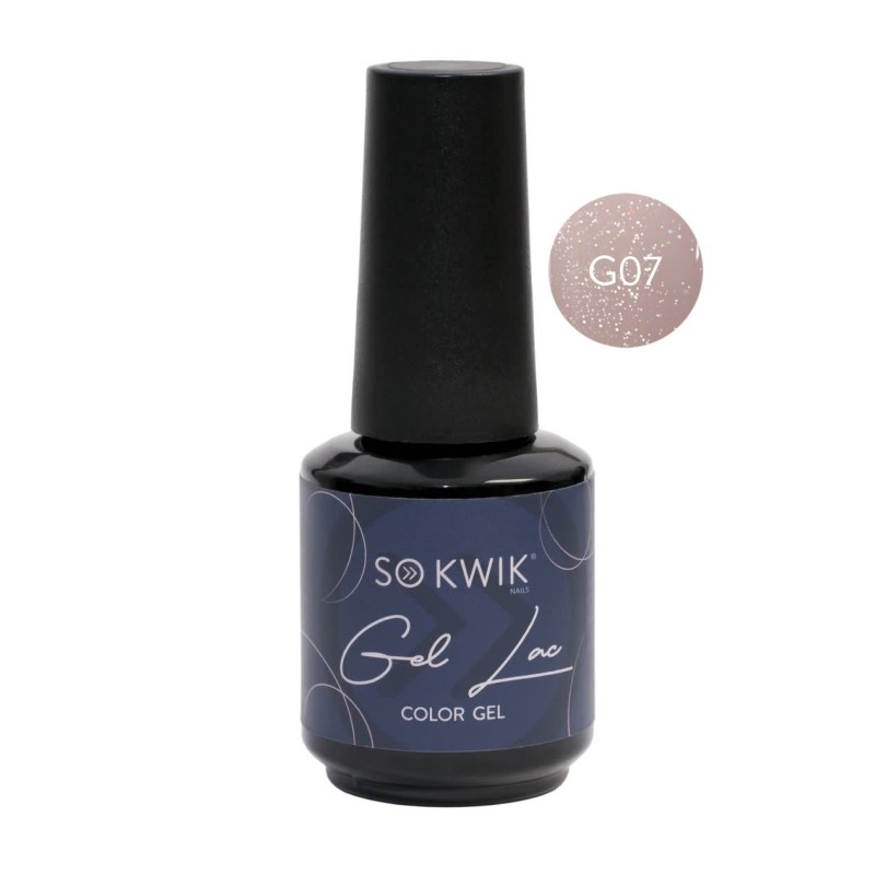 SoKwik - Oja Semipermanenta Glitter Collection G07 (15 ml) TPO Free si Hema Free
