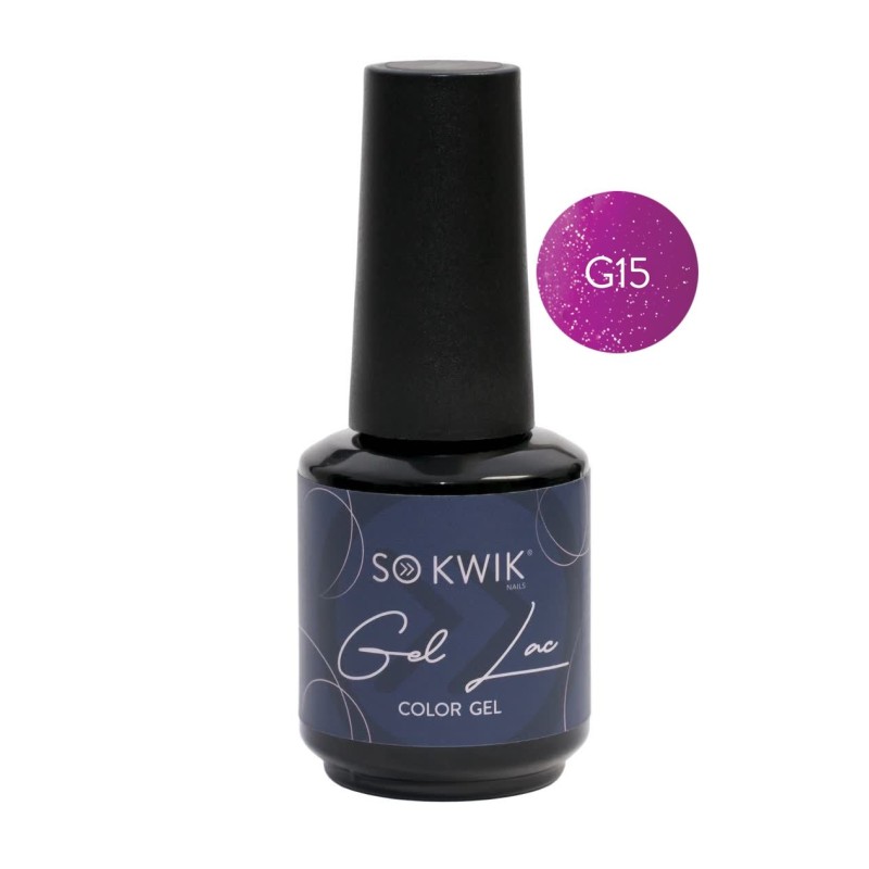 SoKwik - Oja Semipermanenta Glitter Collection G15 (15 ml) TPO Free si Hema Free