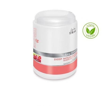 Lady Stella - Spa Spirit - Crema de Masaj Nutritiva - Cu extract de Germeni de Grau si Samburi de Struguri (1000ml)