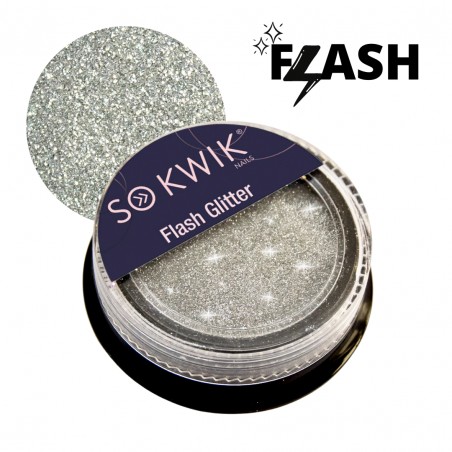 SoKwik - Flash Glitter Silver - Sclipici Reflectorizant Argintiu