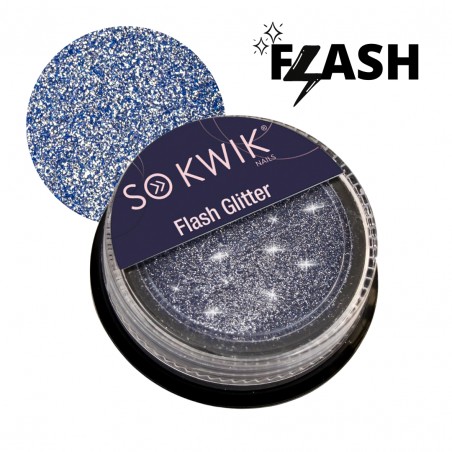 SoKwik - Flash Glitter Silver - Sclipici Reflectorizant Albastru