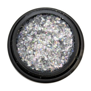SoKwik - Diva Glitter Flakes Silver 01 - Sclipici Argintiu