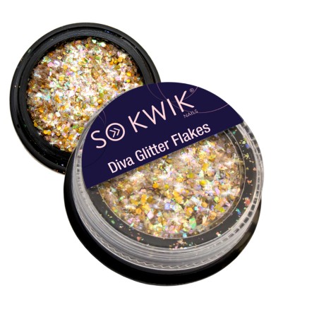 SoKwik - Diva Glitter Flakes Auriu 02 - Sclipici Auriu