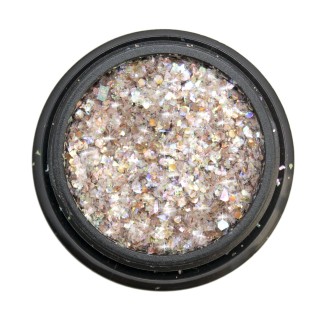 SoKwik - Diva Glitter Flakes Roz Gold 03 - Sclipici Argintiu