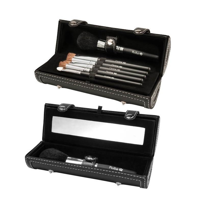 Eurostil - Set Pensule Machiaj cu Oglinda (7buc/set)