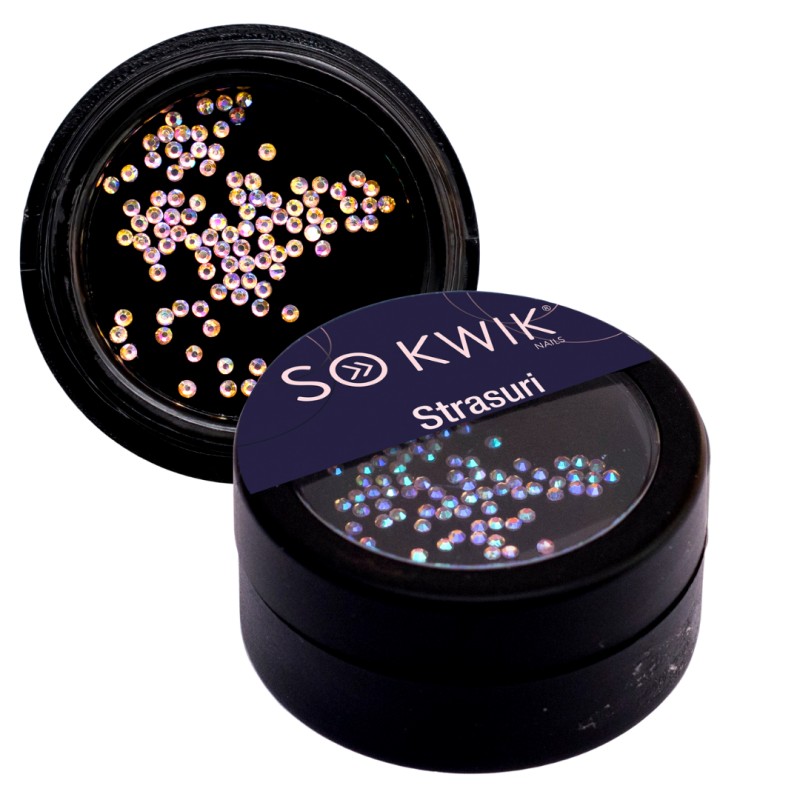 SoKwik - Strasuri SS3 Light Rose Aurora Boreala