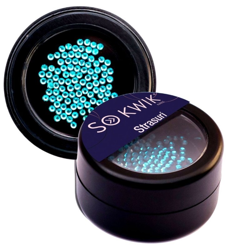 SoKwik - Strasuri SS4 Albastru Zircon