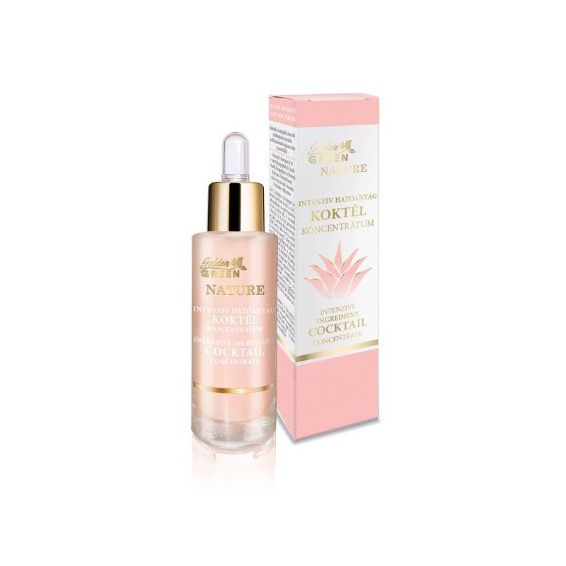 Golden Green - Cocktail Concentrat cu coenzima Q si Hyaluron (30ml) Golden Green - Cocktail Concentrat cu coenzima Q si Hyaluron (30ml)