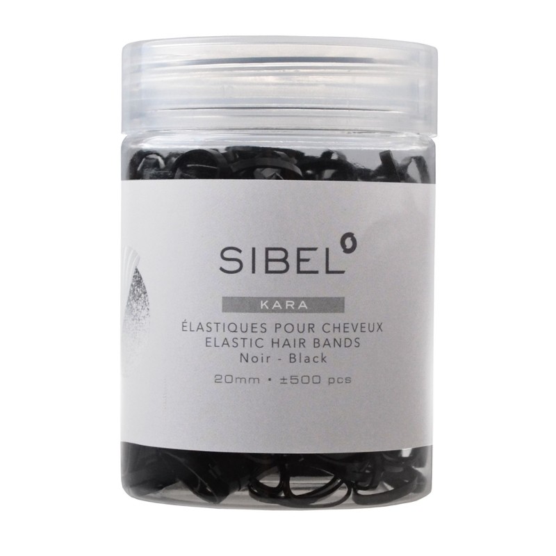 Sibel - Elastic negru 20mm 500 buc/set (4432959/P000623)